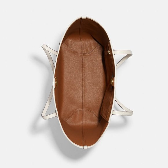 NWT Coach City Tote In Signature Canvas With Heart Cherry Print - Picture 4 of 7